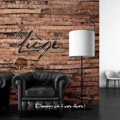 Dalle De Liège Murale Lot De 5, Marron Naturel Strié, L.30 X L.60 Cm