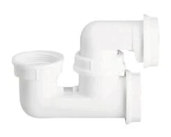 Siphon Pour Baignoire Sortie Horizontale à Bouchon,blanc, 0203008, NICOLL