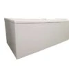 Rectangulaire Blanc L.80 X L.80 Cm Tablier Sofa Aluminium Blanc