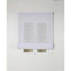 Store Bateau Flamen Polyester, Blanc H.250 X L.100 Cm