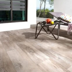 Carrelage Sol Extérieur Intenso Effet Bois Brun Clair Heritage L.20 X L.80 Cm