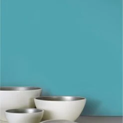 Papier Peint Intissé Lisse Et Mat Bleu Atoll N°4 INSPIRE