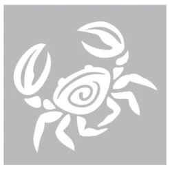 3 Stickers Crabe, 15×15 Cm