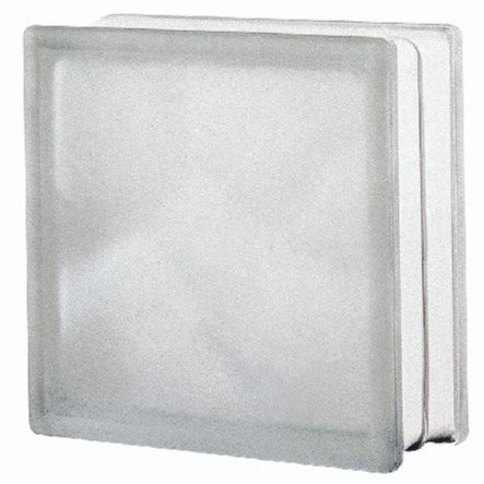 Brique De Verre, Transparent Ondulé Satiné 1 Brique De Verre, Transparent Ondulé Satiné