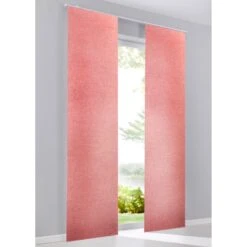 Panneau Japonais Copenhage, Rouge, H.300 X L.60 Cm