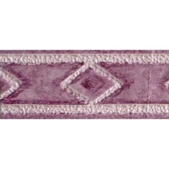 Galon, Vinyle Expansé Adhésive Losange, L.3.5 Cm X L.10 M, Parme