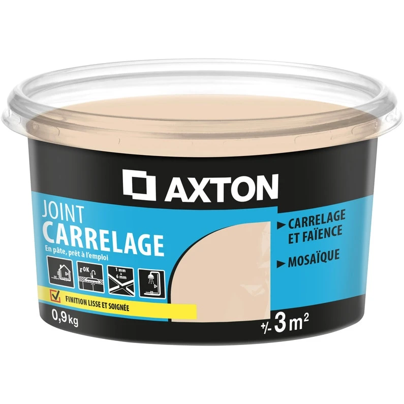 Joint Pâte Carrelage Et Mosaïque AXTON Beige 0.9 L, 3 M² 1 Joint Pâte Carrelage Et Mosaïque AXTON Beige 0.9 L, 3 M²