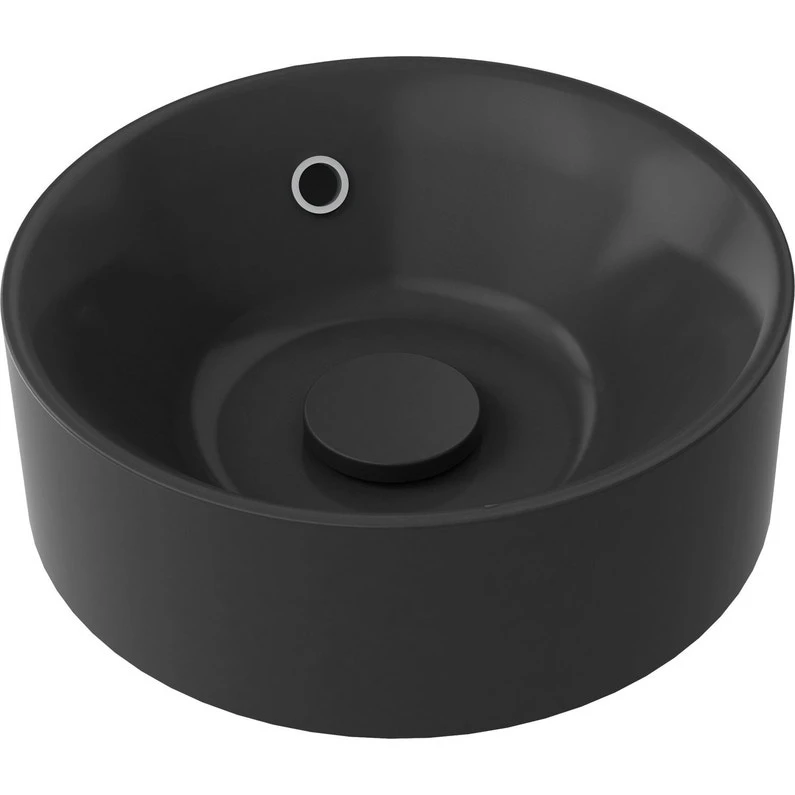 Vasque à Poser Polyrésine L.38 Diam.38 Cm Noir, SENSEA Capsule 1 Vasque à Poser Polyrésine L.38 Diam.38 Cm Noir, SENSEA Capsule