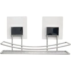 Etagère De Bain / Douche à Coller, Gris, Bestlock Magic