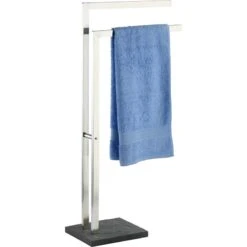 Porte-serviettes à Poser, Wenko Porte-serviettes 2 Bras Slate Rock