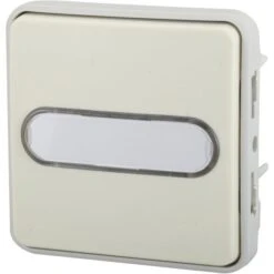 Poussoir Porte-étiquette étanche, à Voyant, Lumineux Plexo, LEGRAND