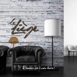 Dalle De Liège Murale Lot De 5, Blanc Strié, L.30 X L.60 Cm