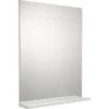 Miroir Avec Tablette Blanc, L. 60.0 Cm Opale