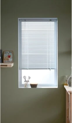 Store Vénitien Aluminium, Blanc Los Angeles, L.50 X H.130 Cm