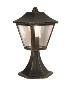 Borne Endura Classic Tradition Alu Noir/or LEDVANCE H.33 Cm