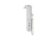 Colonne De Douche Hydromassante Avec Robinetterie, Blanc, Moa3