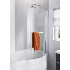Pare-baignoire 1 Volet Courbe, H.140.15 X L.790 Cm Screen Pro Curved