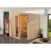 Sauna Traditionnel 2 Ou 3 Personnes WEKA Oland Angle 189x189cm Poêle Compact8kw