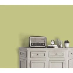 Papier Peint Vinyle Sur Intissé Ecorce, Vert, Larg. 0.53 M