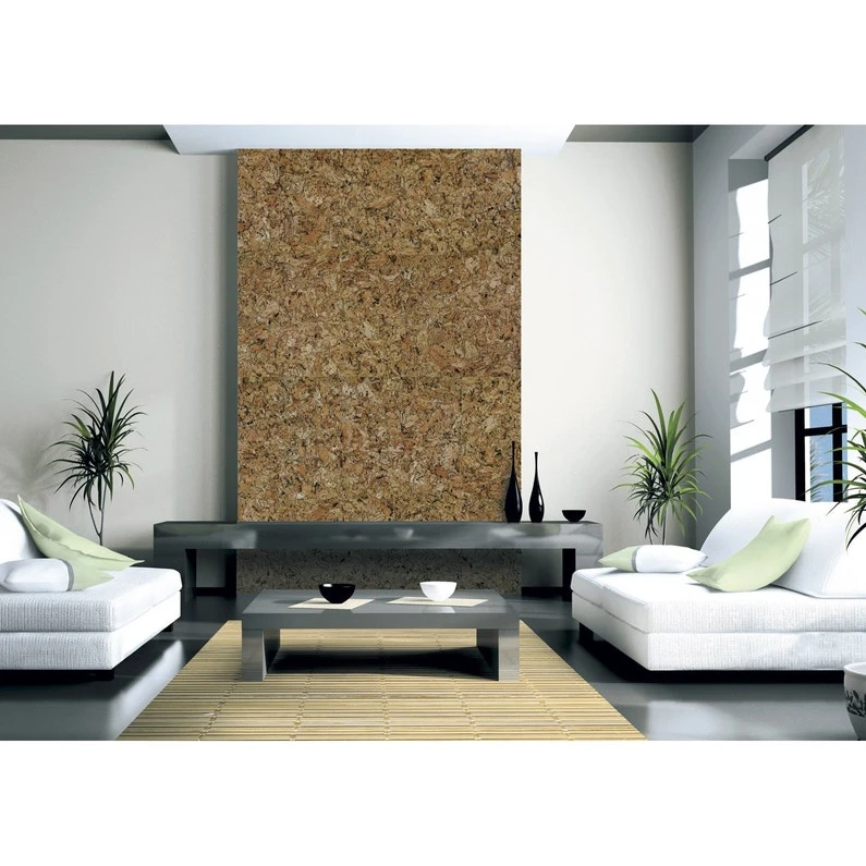 Lot De 5 Dalles De Liège Murales, Naturel, L.60 X L.30 Cm 1 Lot De 5 Dalles De Liège Murales, Naturel, L.60 X L.30 Cm