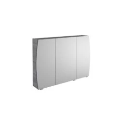 Armoire De Toilette L. 100 Cm, Gris Structuré Image