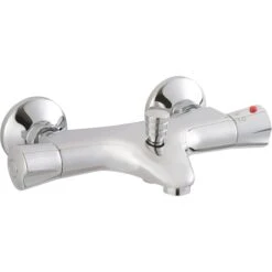 Mitigeur Thermostatique De Baignoire Chromé Brillant, LAGGI Thermosur 100