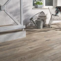 Carrelage Sol Extérieur Intenso Effet Bois Brun Foncé Heritage L.20 X L.80 Cm