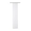 5 Lamelles Verticales Orientables Acoustic, Blanc, L.40 X H.260 Cm