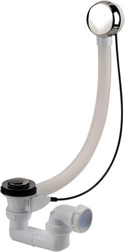 Vidage Pour Baignoire Avec Volant Wave, 1m, 0203612, NICOLL 1 Vidage Pour Baignoire Avec Volant Wave, 1m, 0203612, NICOLL