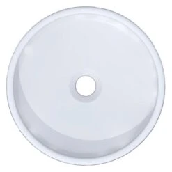 Vasque à Poser Céramique Diam.35 Cm Blanc Tube -Maison Série Magasin 3 4