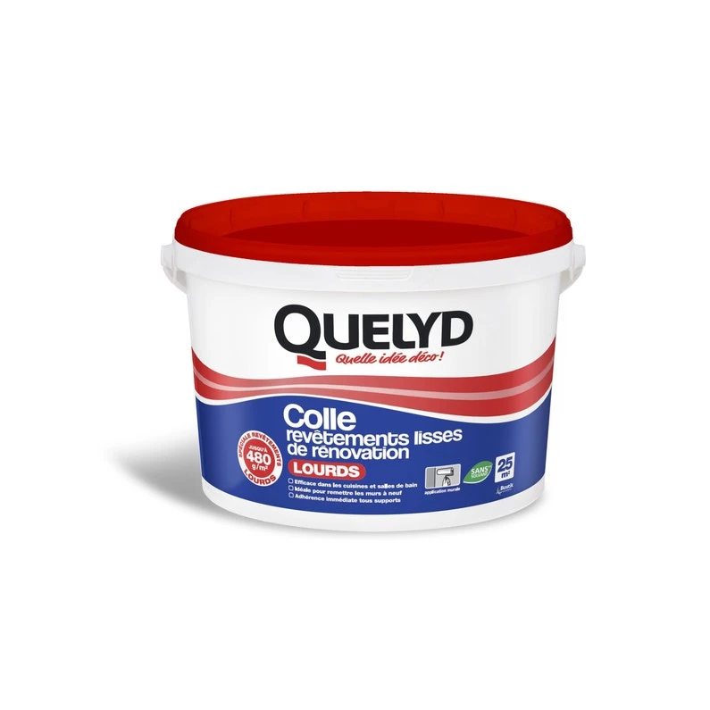 Colle Revêtement Mural Lourd Revêtement Lourd QUELYD, 6 Kg 1 Colle Revêtement Mural Lourd Revêtement Lourd QUELYD, 6 Kg