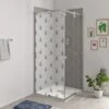 Sticker Paroi De Douche 100x200cm Ruissellement Gris, PLAGE