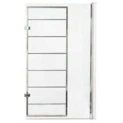 Pare-baignoire 1 Volet Pivotant H.140 Cm X L.85 Cm Verre Transparent Douglas