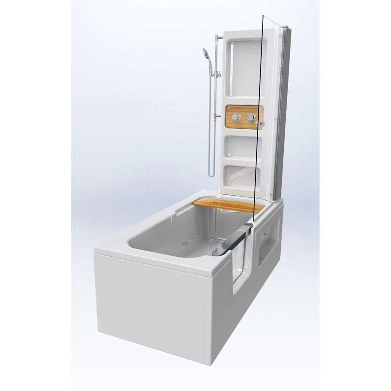 Baignoire Rectangulaire L.170x L.80 Cm Blanc, SUCAL Twineo Prime 1 Baignoire Rectangulaire L.170x L.80 Cm Blanc, SUCAL Twineo Prime