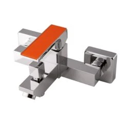 Mitigeur Mécanique De Baignoire Chromé Brillant, MARTI 1921 Willy Orange