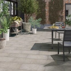 Carrelage Sol Extérieur Effet Béton Gris Clair Spirit L.30 X L.60 Cm ARIANA