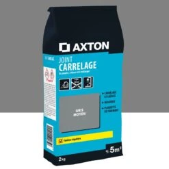 Joint, Poudre AXTON Gris 2 Kg, 5 M²