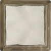 Brique De Verre, Bronze Ondulé Brillant