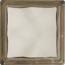 Brique De Verre, Bronze Ondulé Brillant