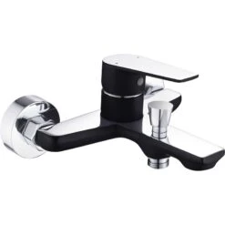 Mitigeur Mécanique De Baignoire Noir Brillant, ROUSSEAU Oolong