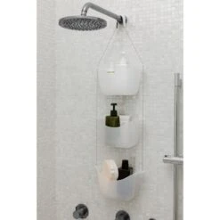 Panier De Douche Bask, 3 Pièces, Blanc