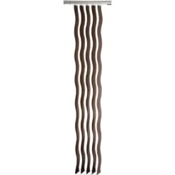 5 Lamelles Verticales Orientables Wave, Taupe, L.40 X H.260 Cm