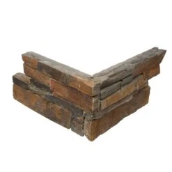 Plaquette De Parement Angle Sortant Pierre Naturelle Multicolore X2 QsStonerock