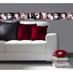 Frise Vinyle Adhésive Crazy Girls L.5 M X L.15 Cm