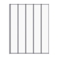 Pare-baignoire 5 Volets Pivotant Pliant H.140 X L.112 Cm Exalt