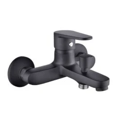 Mitigeur Mécanique De Baignoire Noir Mat, LAGGI Calla