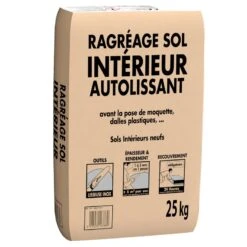 Ragréage Sol Autolissant, 25 Kg