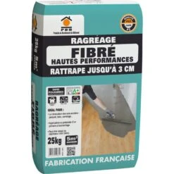 Ragréage Sol Autolissant Fibré PRB, 25 Kg
