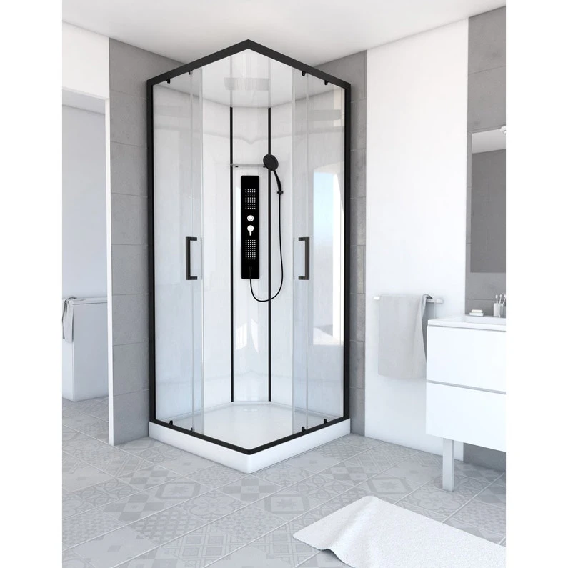 Cabine De Douche Carré L.90 X L.90 Cm, Urban