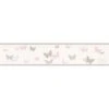 Frise, Vinyle Intissé Kids 4 Papillon Parme, L.13 Cm X L.5 M, Parme & Rose